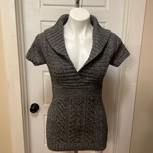 Banana Republic Charcoal Knit Turtleneck Sweater
